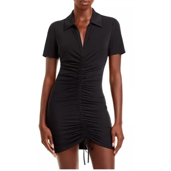 Alice + Olivia Dresses & Skirts - Alice + Olivia Classics Marsha Ruched Polo Collared Mini Dress